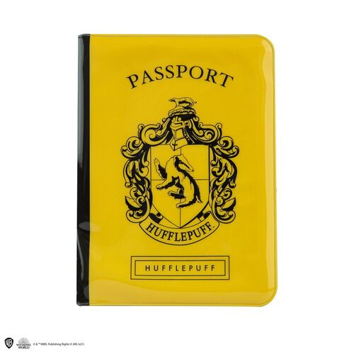 Etiqueta de equipaje y Funda de pasaporte Harry Potter Hufflepuff