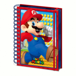 PYR - Libreta Lenticular Nintendo diseo Super Mario